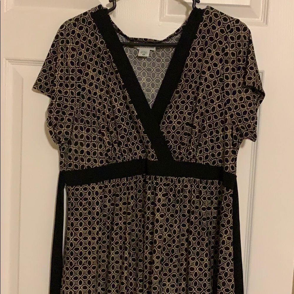 Motherhood Maternity dress black and beige XL